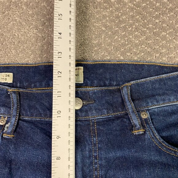 J. CREW 770 Stretch Jeans Men's 36 x 34 Fits 38 x 34 Blue - Picture 11 of 14